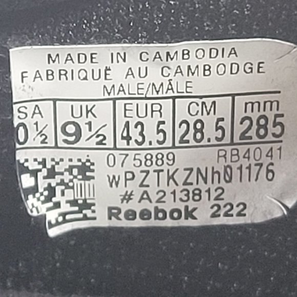 Reebok Sublite Cushion Men's Work Shoes Black RB4041 US Size 10.5 - Picture 9 of 9